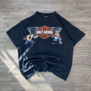 Vintage Looney Tunes x Harley-Davidson T-Shirt